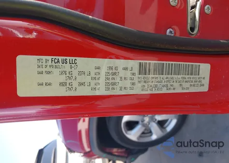 2018 Jeep Compass Latitude Fwd из США, поврежденный, VIN 3C4NJCBB1JT140436